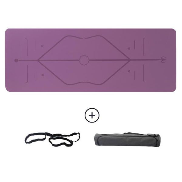 

yoga mats 5mm natural rubber mat sports anti-slip 183cm * 68cm plus large