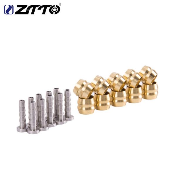 

bike brakes ztto parts mtb mountain bicycle connector insert and olive set for bh90 hydraulic disc brake hose 10 sets
