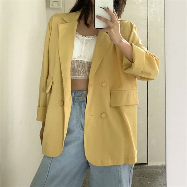 

women's suits & blazers hzirip women's formal jacket, cleavage engraved, fall, , elegant, office, retro, loose tsz4, White;black