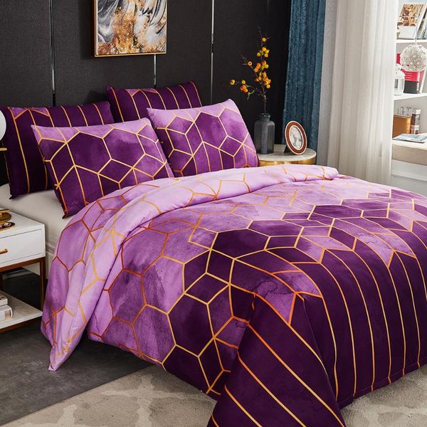 

bedding sets geometry euro double bed linen 2 people set luxury duvet cover twin  king nordic quilt and pillowcase