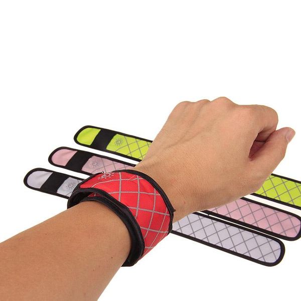 

nylon led sports slap wrist strap band wristband light flash bracelet glowing armband und sale party decoration