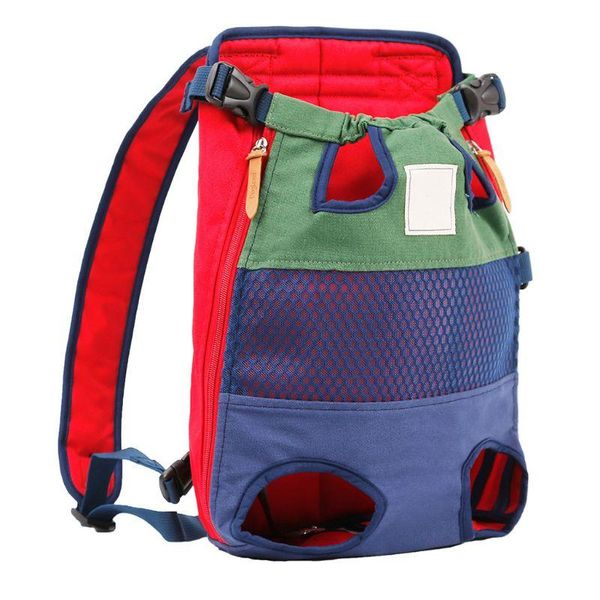 

backpack pet carrier front cat dog adjustable legs out travel bag