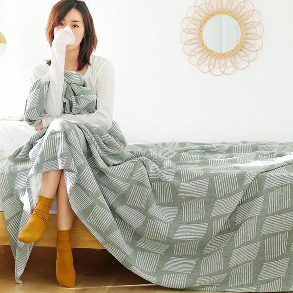 

cotton gauze three-layer soft single and double towel quilt blanket, summer cool quilt, sleeping blanket blankets