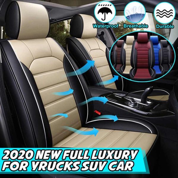 

universial front automobile car seat cover protector covers pu leather full set protect non-slip for most auto winter