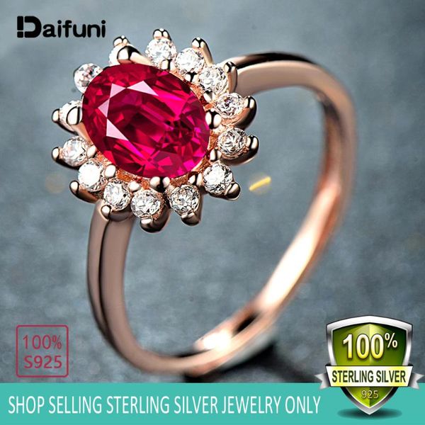 

cluster rings 925 sterling silver crystal engagement rose gold flower bud for zircon cubic female wedding jewelry, Golden;silver