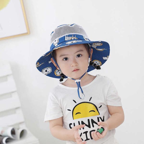

children hat summer sun anti ultraviolet baby thin mesh girl fisherman, Yellow