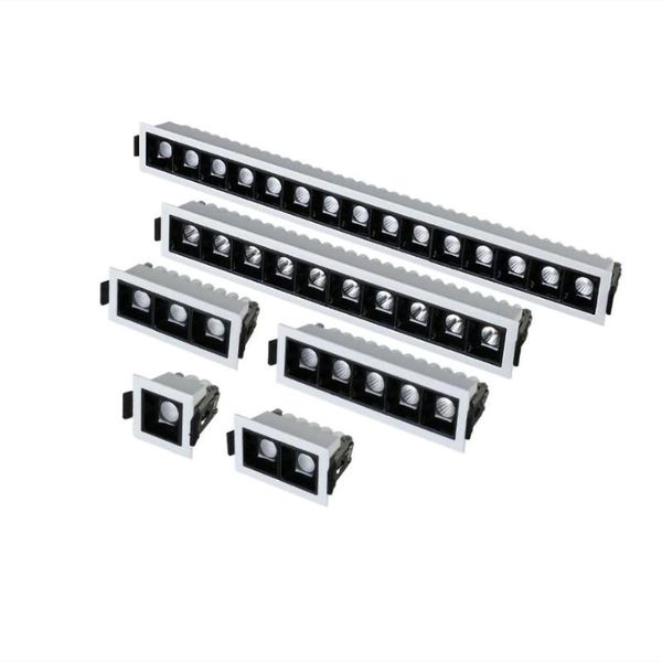 

downlights led downlight dimmable strip line light bar creative linear recessed embeded ceiling lamps living room corridor indoor lighting