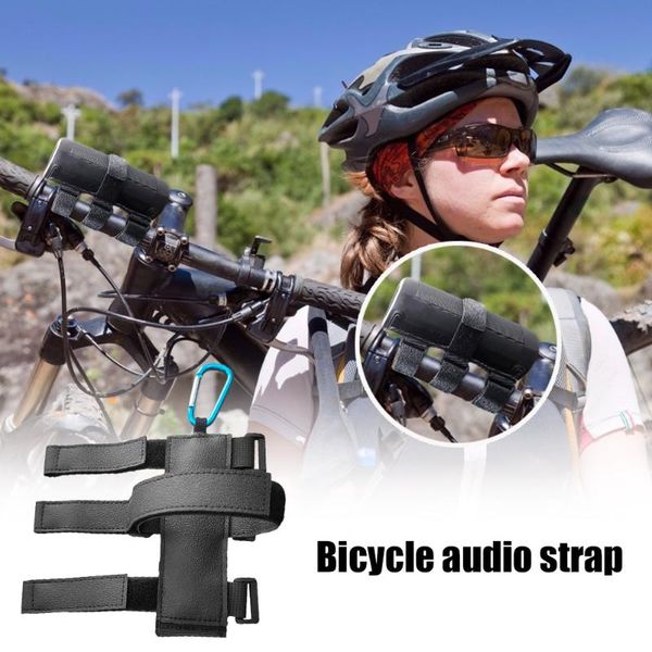 

bike handlebars &components multifunctional bicycle speaker mount strap sticker water bottle holder bandage biking portableÂ dustproof cyclin