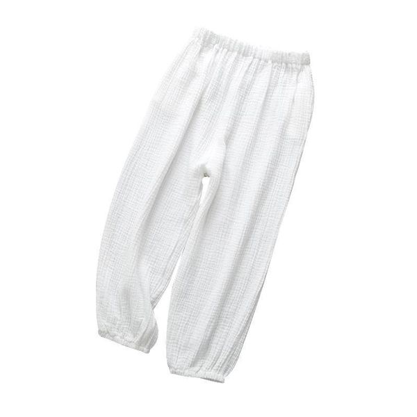 

trousers summer loose spring and autumn casual trendy children's clothing boys girls bloomers solid color p5490, Blue