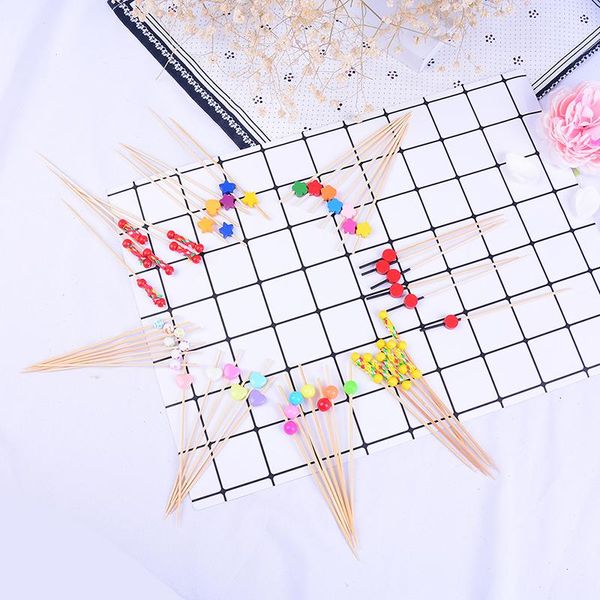 

forks 12cm 100 pcs colorful heart-shaped cocktail drink stirring sticks dessert picks fruit fork bento accessories