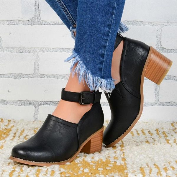 

dress shoes women's heel pumps sandals autumn winter high heels boots women ladies with buty damskie szpilki #3, Black