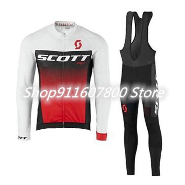 

men autumn cycling jersey suit scoteam quick-dry long-sleeve and bicycle trousers kits breathable mountain bike racing sets, Black;blue