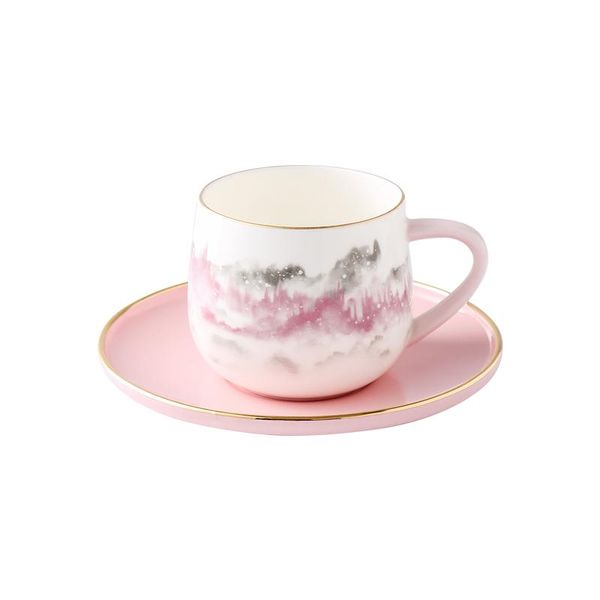 

cups & saucers european ceramic coffee set gold rim creatvie cup tea and saucer sets business mugs tazzine caffe teaware ac50cu