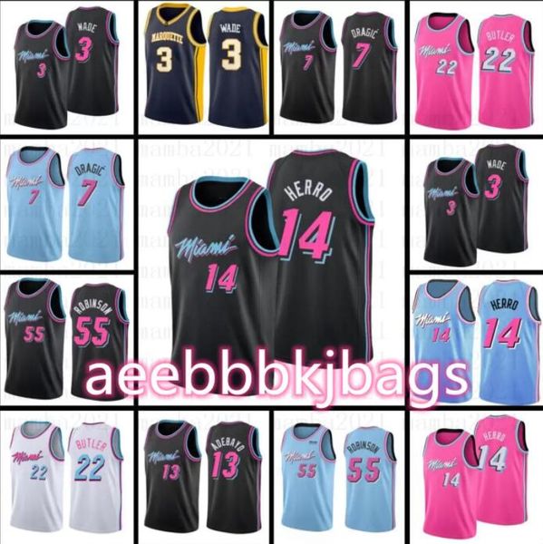 

jimmy tyler men kids butler herro jersey dwyane miamiheat34 dwayne giannis wade basketball bam adebayo goran robinson dragic youth1 wsf, Black;red