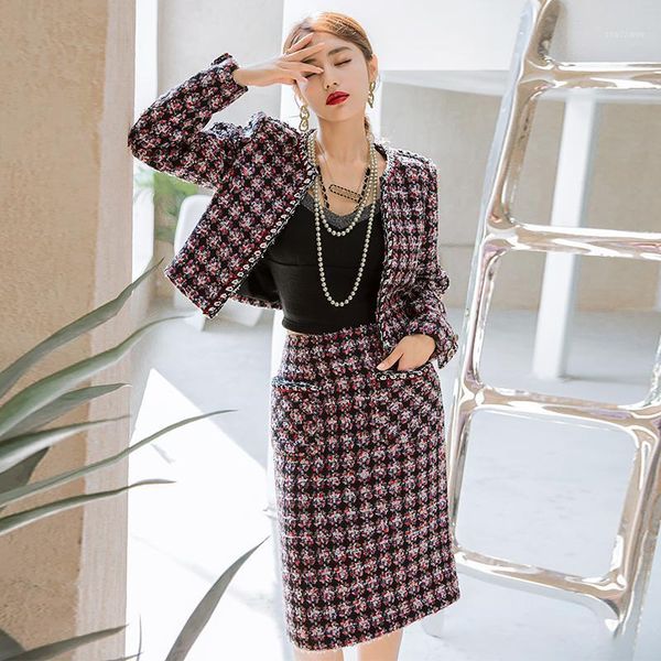 

women's jackets yigelila autumn fashion women tweeds coats elegant short office lady all-match jacket 91108, Black;brown