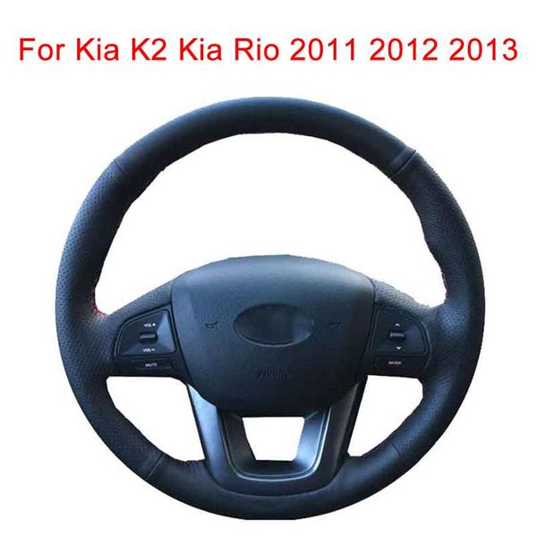 

steering wheel covers customize car cover for kia k2 rio 2011 2012 2013 leather braid