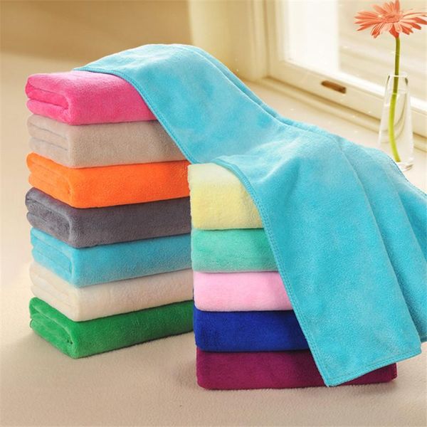 

16colors microfiber fabric towel dry hair beauty salons barber shop special wholesale supe absorbent face hand towels 2pcs