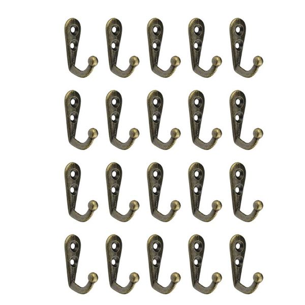 

robe hooks 20pcs coat wall mounted door metal antique hanger for key clothes hat bags towel