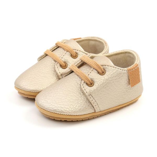 

first walkers born baby items toddler boy shoes golden children anti-slip rubber sole shoe casual solid sneakers