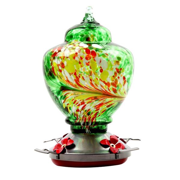 

other bird supplies outdoor garden dispenser yard pet hummingbird feeder home hanging automatic hand blown glass with hook leak proof