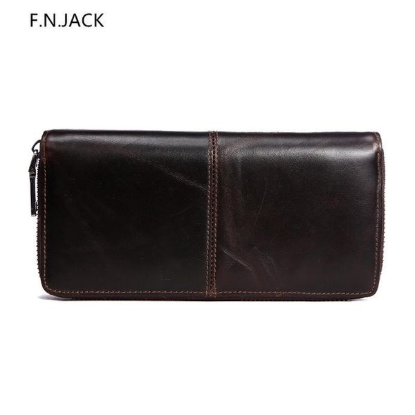 

wallets f.n.jack men card holder leather male wallet luxury long design passport cover fashion casual mens purse money bags, Red;black