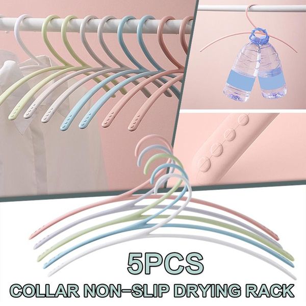

hangers & racks 5pc collar non-slip drying rack creative hanger clothes underwear socks holder storage cloth organizer