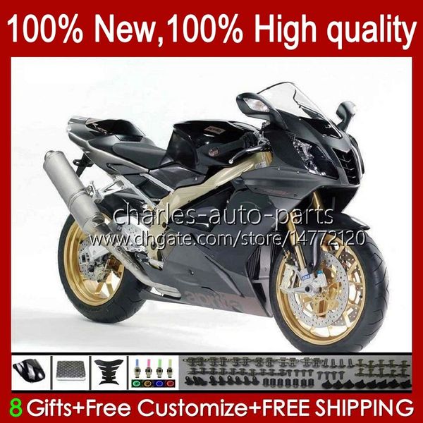 Fairings Moto para Aprilia RSV1000R Mille RV60 R $ 1000 RSV1000 R $ 04 05 06 Bodywork 11no.19 RSV1000RR RSV 1000 R1000R 1000RR 2004 2006 Bodys Kit Cinza Preto