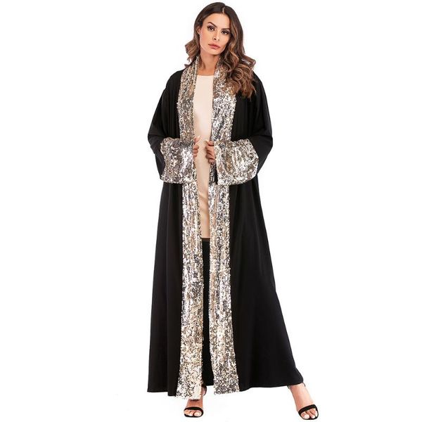 

ethnic clothing muslim women's shiny and luxury open belt turkey prayer clothes vetement femme voilee musulmans cm124, Red