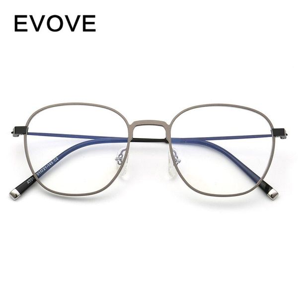 

fashion sunglasses frames evove aluminum eyeglasses men square glasses frame man ultra-light vintage spectacles for myopia optic prescriptio, Black