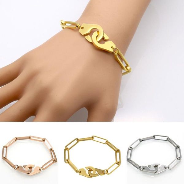 

charm bracelets love heart for women party gift fashion joyas de chain jewelry engagement gifts wholesale, Golden;silver