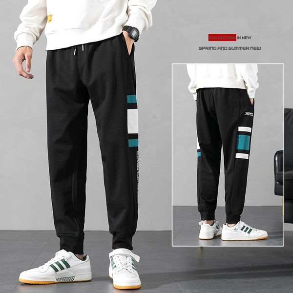 

men's trouser casual pantstraining pants jogging high street sweatpants man skinny joggers 2021 harem pant men, Black