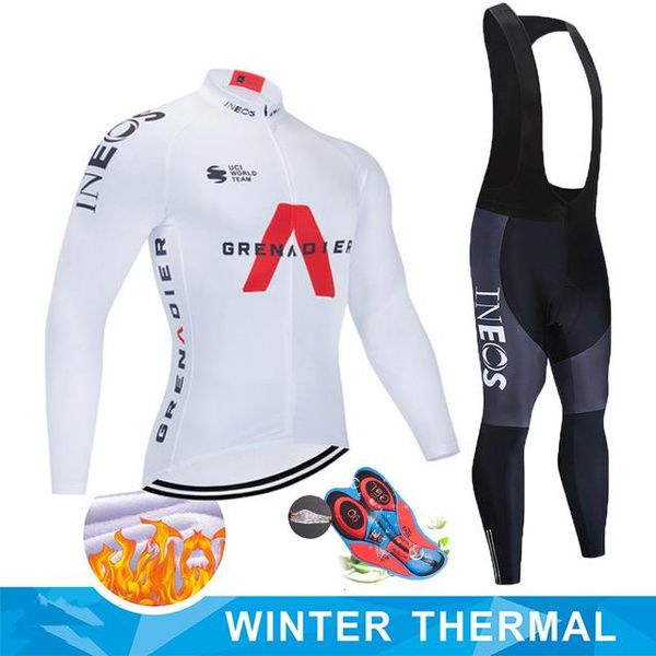 

cycling jersey mens 2021 pro team winter thermal fleece long sleeve set mtb bicycle clothing maillot ropa ciclismo hombre racing sets, Black;blue