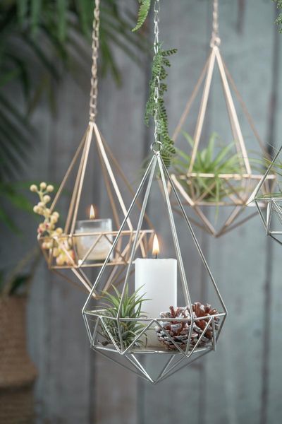 

hanging iron vintage candlestick metal geometric romantic candle holder simple kaarsen houder dining table decoration mm60zt holders