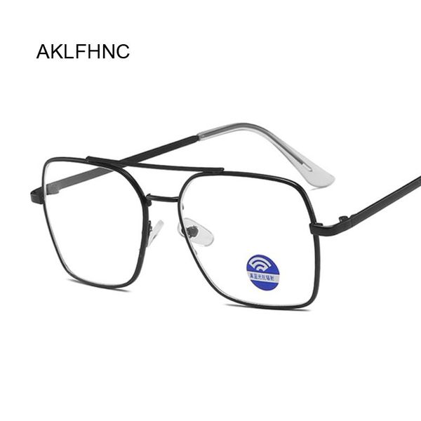 

fashion sunglasses frames women glasses frame men transparent eyeglasses vintage nerd clear lens optical spectacle male female, Black