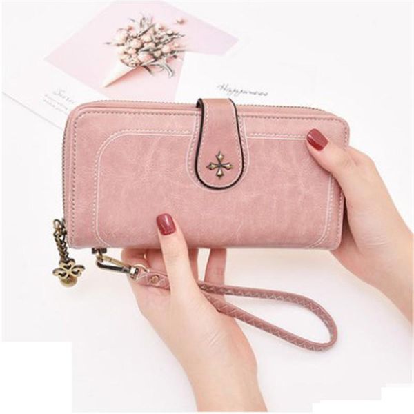 

male wallet pu leather leisure long clutch mens wallets coin hand purse pocket luxury goods, Red;black