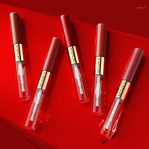 

matte double-ended lip glaze lasting set makeup easy to color waterproof lipstick makeup1