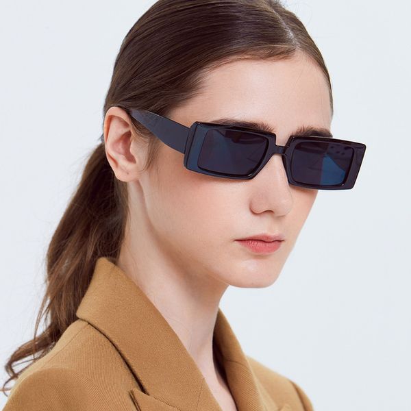 

classic retro square sunglasses women brand vintage travel small rectangle sun glasses for female oculos lunette de soleil femm, White;black