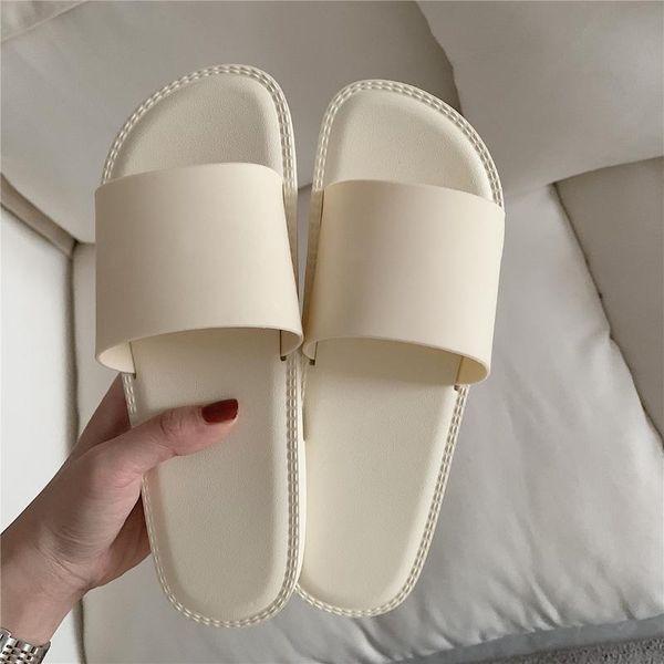 

house slippers woman female for home bathroom shoes non-slip ladies' beach sandals women summer slides slipper, Black