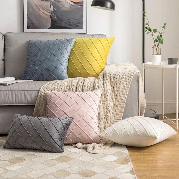 

cushion/decorative pillow cushion cover velvet decoration pillows for sofa living room car housse de coussin 45*45 decorative nordic home