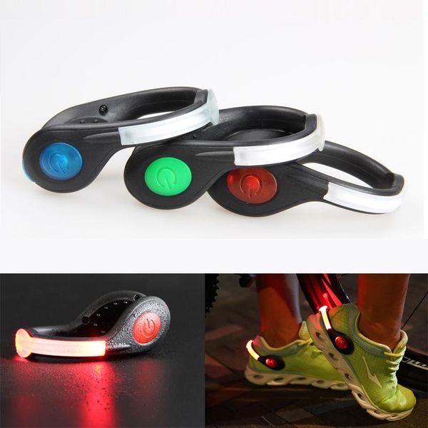 

2pcs/set running lights bicycle bike wrist band belt shoe clip for concert party outdoor sport safety flash warning light