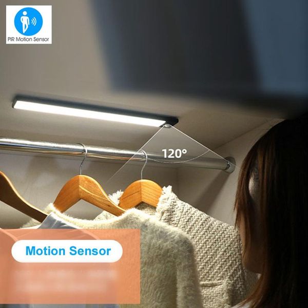 

hand move motion senor night light kitchen cabinet led lights for room bedroom closet wardrobe backlight bar