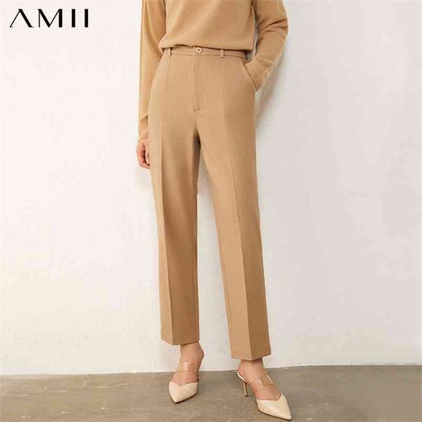 

minimalism autumn women's pant olstyle suit causal solid high waist ankel-lenght s female s 12030451 210527, Black;white