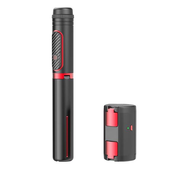 

selfie monopods anti-shake stick tripod ab302 360Â° rotate mobile phone gimbal stabilizer bluetooth remote control for ios android