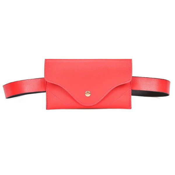 

waist bags fggs fashion women bag pu leather belt pure color pack for female vintage pouch purse phone