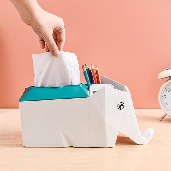 

tissue boxes & napkins multi-function elephant modelling mobile phone stents paper box car holder home decoration tools