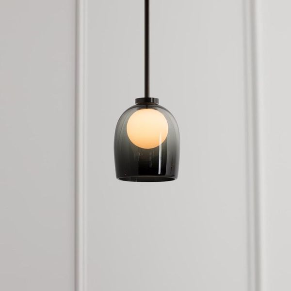 

pendant lamps nordic post-modern creative blue glass small droplight art restaurant sofa porch designer chandelier