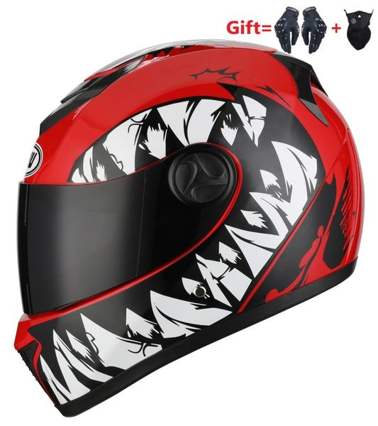 

motorcycle helmets 2 gifts 2021 full face helmet dual lens motocross double visors for man women motorbike