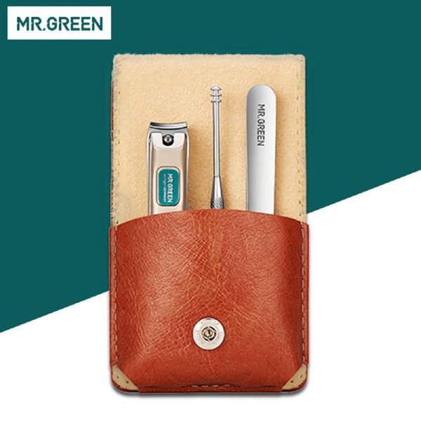 

nail art kits mr.green 3pcs in 1 clipper set manicure cutter professional tools with ear picker tweezers stainless steel