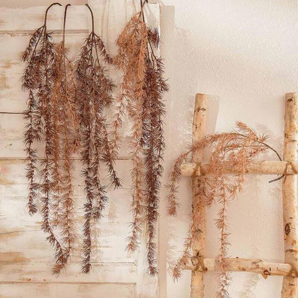 

decorative flowers & wreaths artificial rattan leaves garland wisteria fake plant silk leaf vines wedding birthday party decor