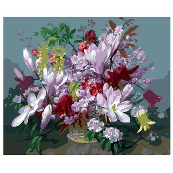 

paintings yikee decorative canvas oil painting by numbers,drawing numbers flower
